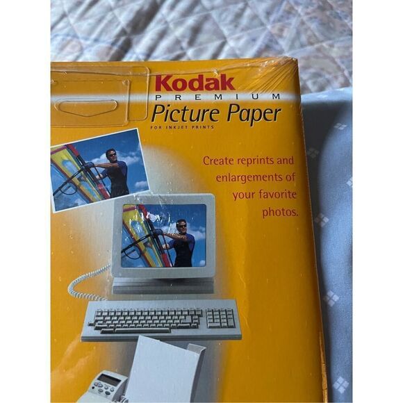 Kodak Premium Picture Paper 15 SheetsHeavy Weight High Gloss 8 1/2 X 11 8mil - Picture 7 of 11